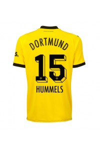 Borussia Dortmund Mats Hummels #15 Jalkapallovaatteet Naisten Kotipaita 2023-24 Lyhythihainen